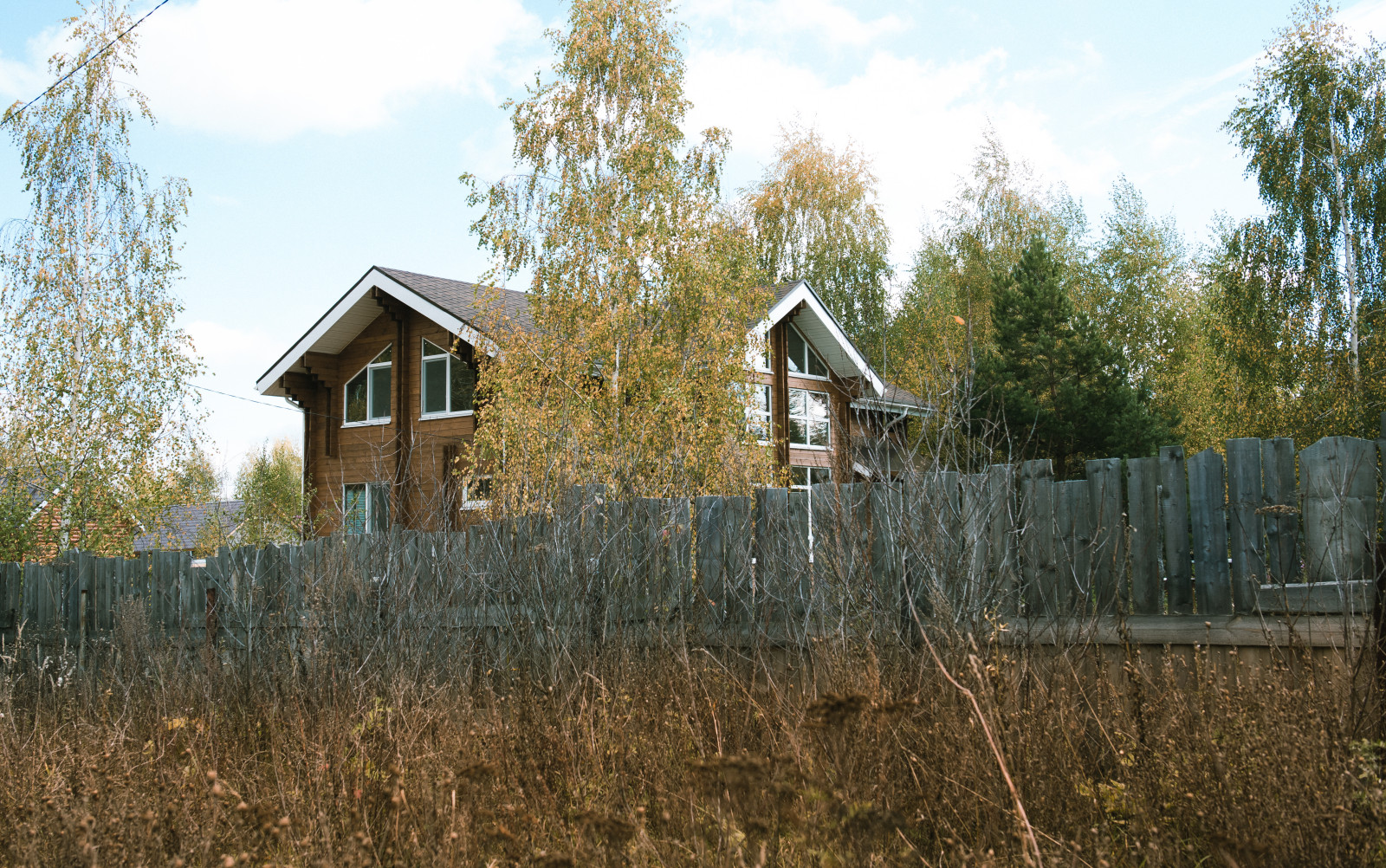 Построенный "дом двойной брус" в Заречье