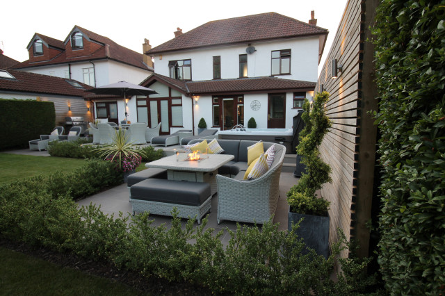Hot Tub Terrace trendy-terrasse