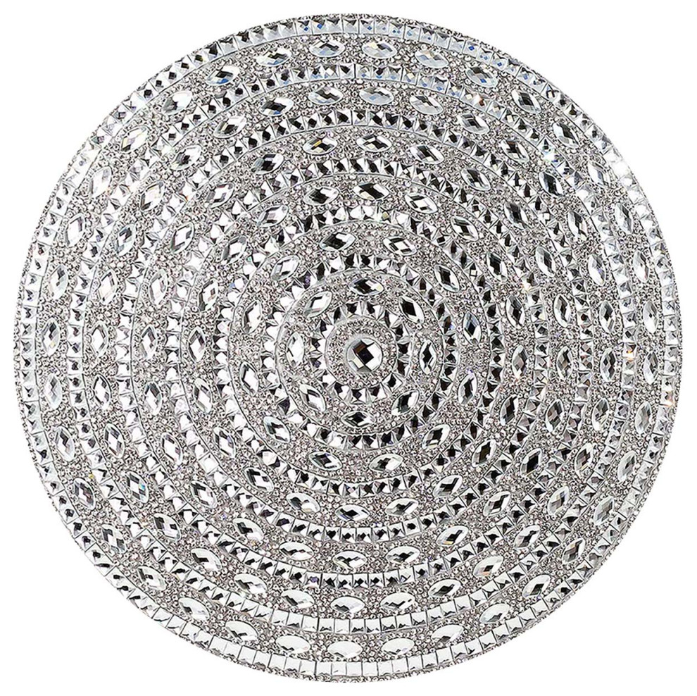 Sparkles Home Rhinestone Gatsby Round Pillow Contemporary