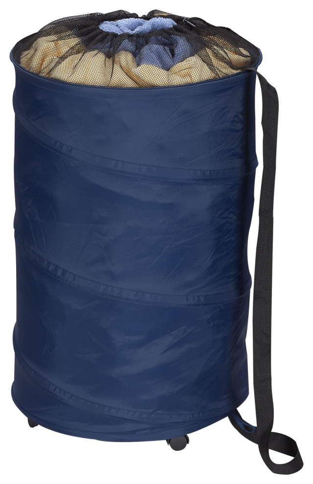 Rolling Pop Up Hamper Contemporary Hampers by Household Essentials Houzz