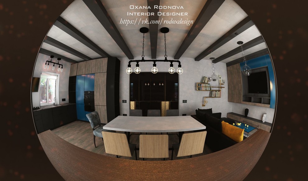 Кухня-студия in LOFT STYLE