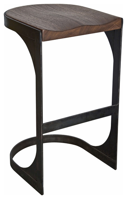 An Loft Modern Rustic Wood Metal Counter Stool An Loft Modern Rustic Wood Metal Barstool