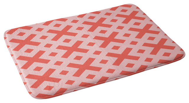 Triangle Footprint Memory Foam Bath Mat, 34