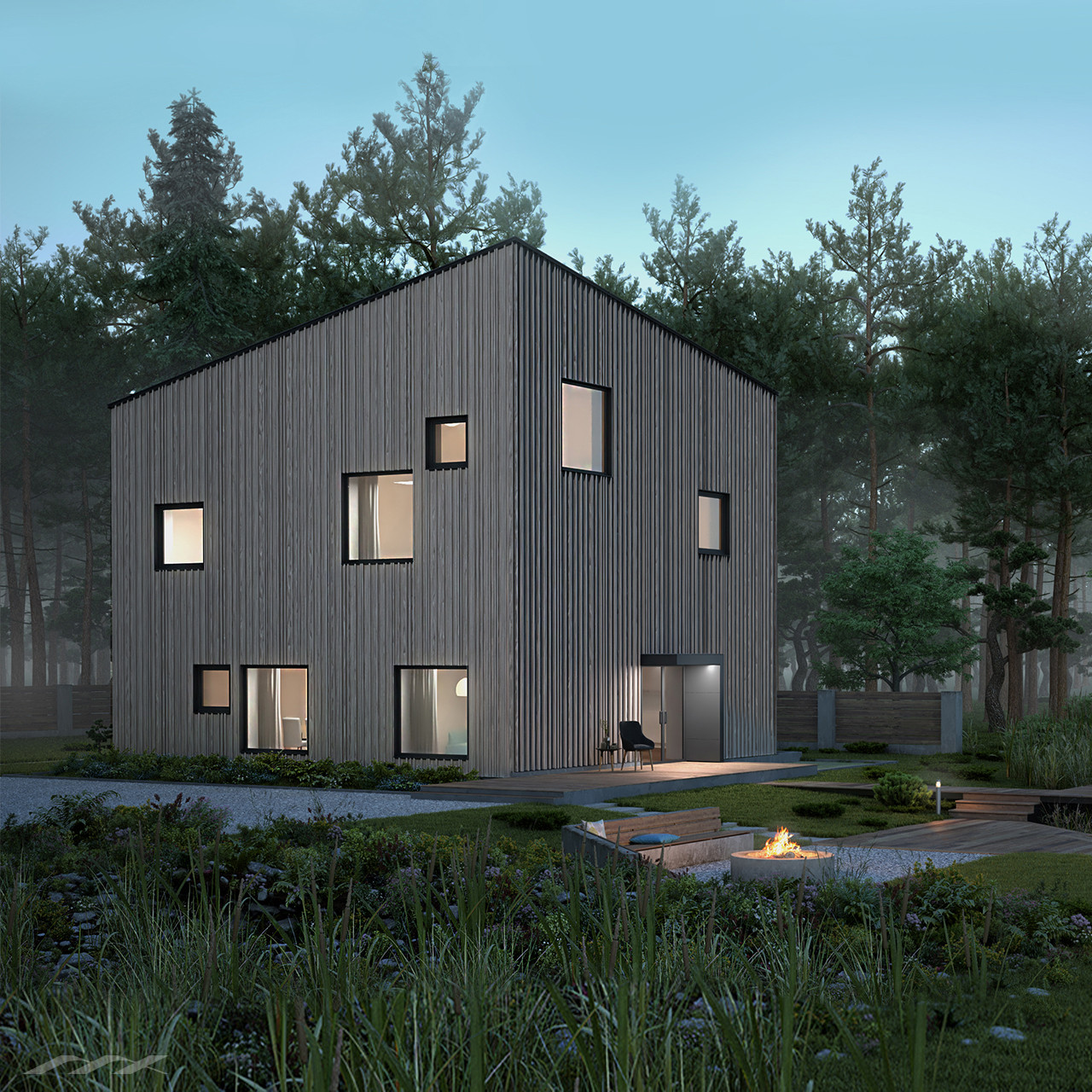 Типовой энергоэффективный дом Т1-1