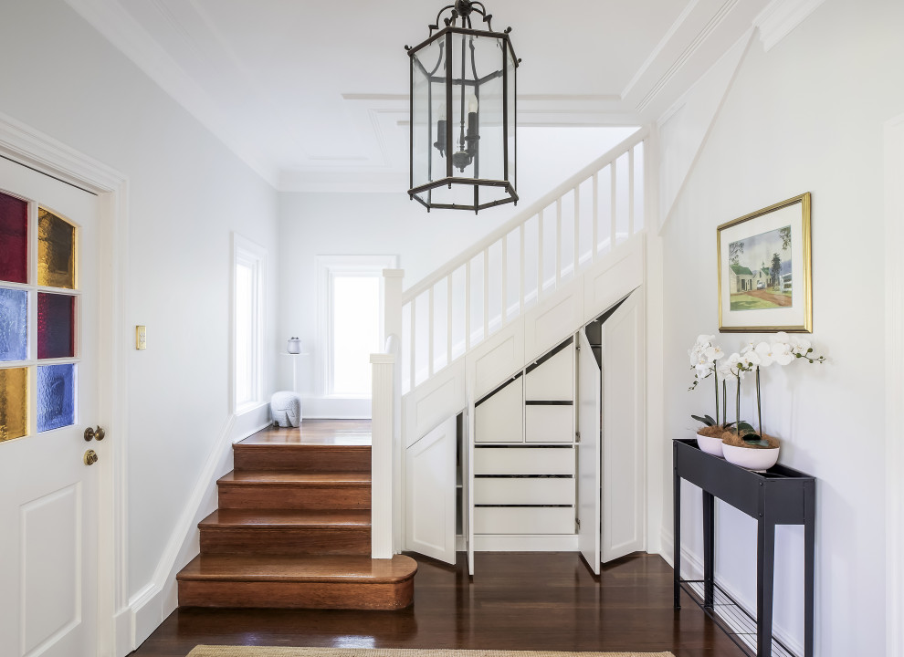 Design ideas for a transitional staircase in Sydney.