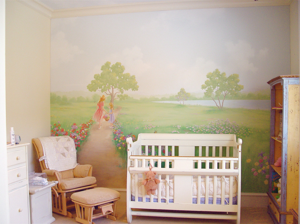 This is an example of a traditional nursery in Houston.