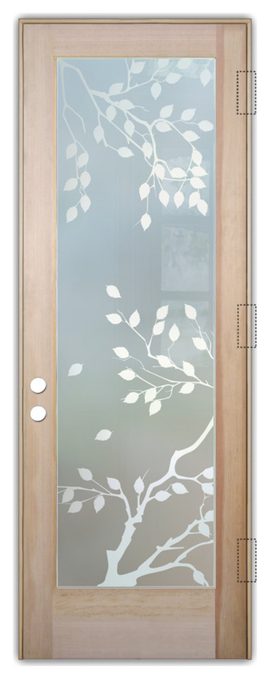 Front Door - Cherry Tree - Douglas Fir (stain grade) - 36" x 84" - Knob on...