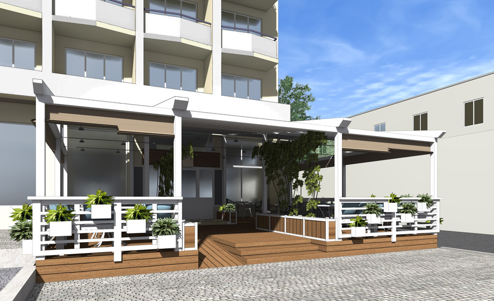 Летняя терраса кафе