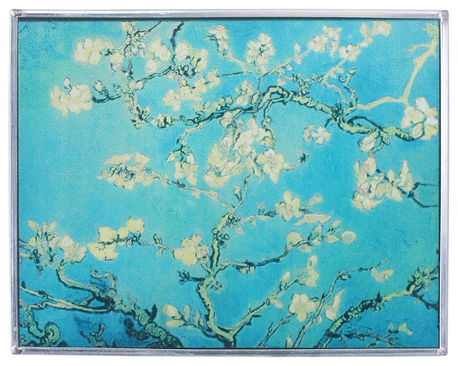 Van Goghs Almond Blossoms 1890 Art Glass