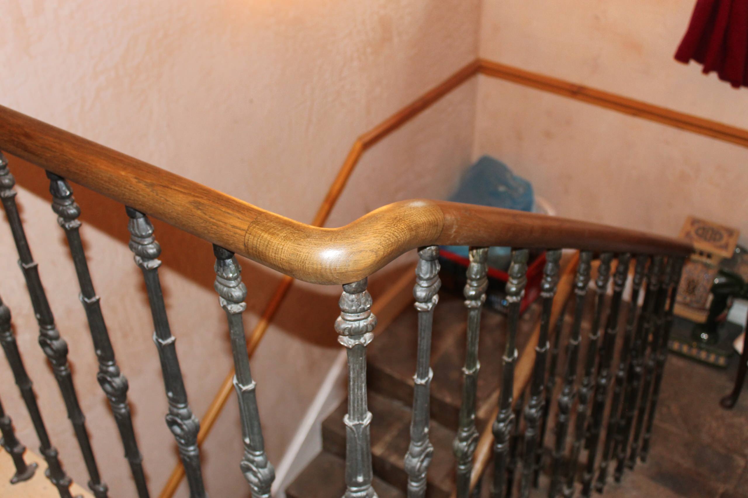 Curved handrail in a farm in Gorebridge