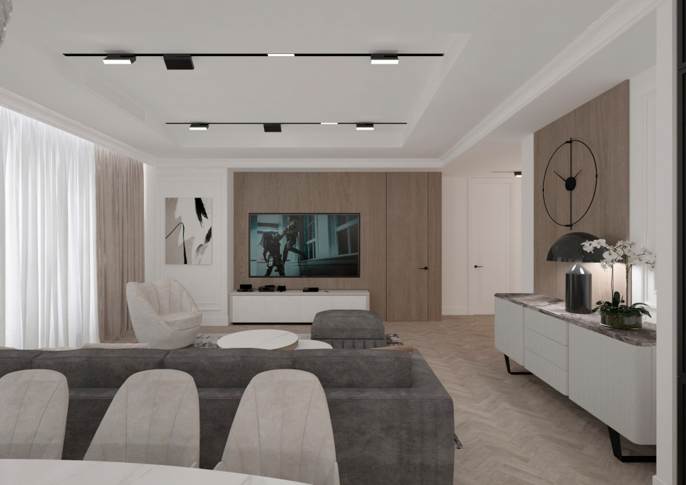 Гостиная-кухня-прихожая