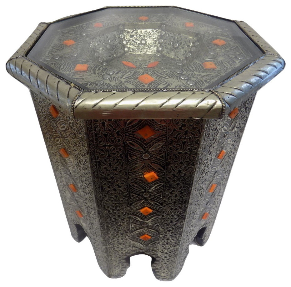 Moroccan End Table Mediterranean Side Tables And End Tables by