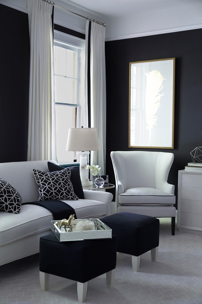 Inspiration for a contemporary living room remodel in Other