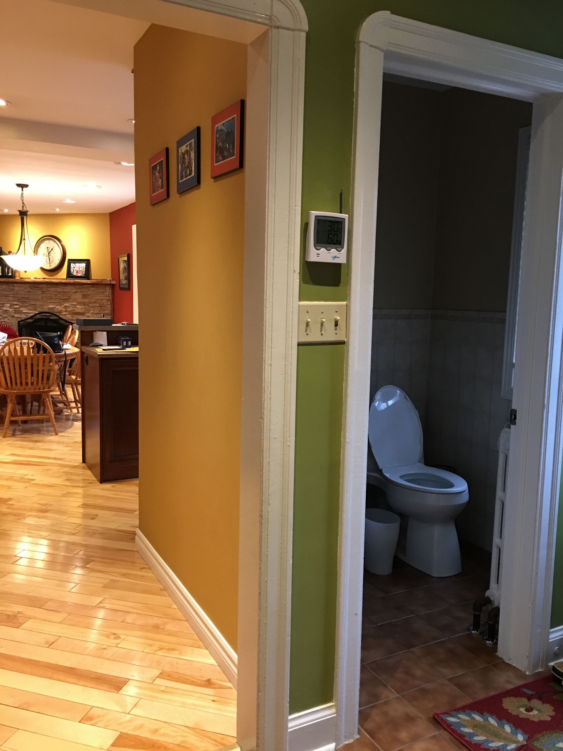 Before powder room