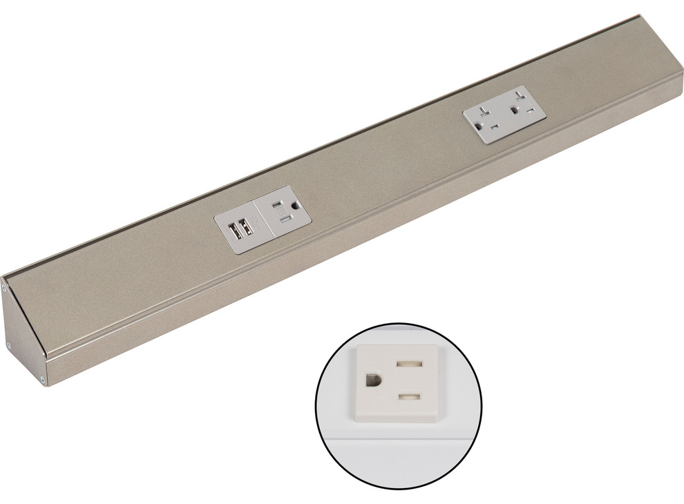 Angled Power Strip Contemporary Extension Cords And Power Strips by Lumens Lighting