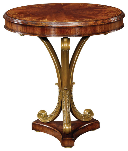 Jonathan Charles Fine Furniture Jonathan Charles Mahogany and Brass