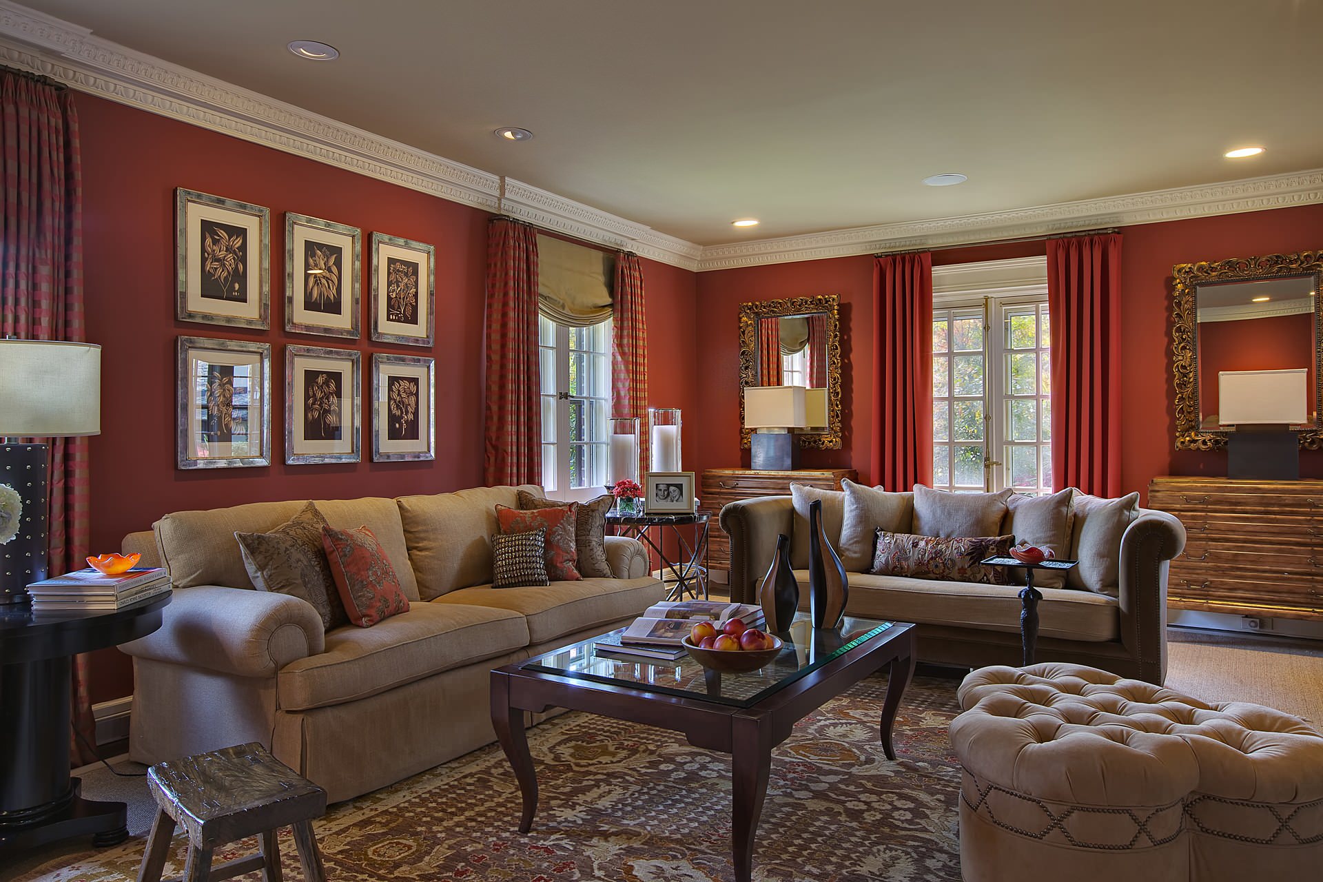 Red And Beige Living Room Ideas Photos Houzz