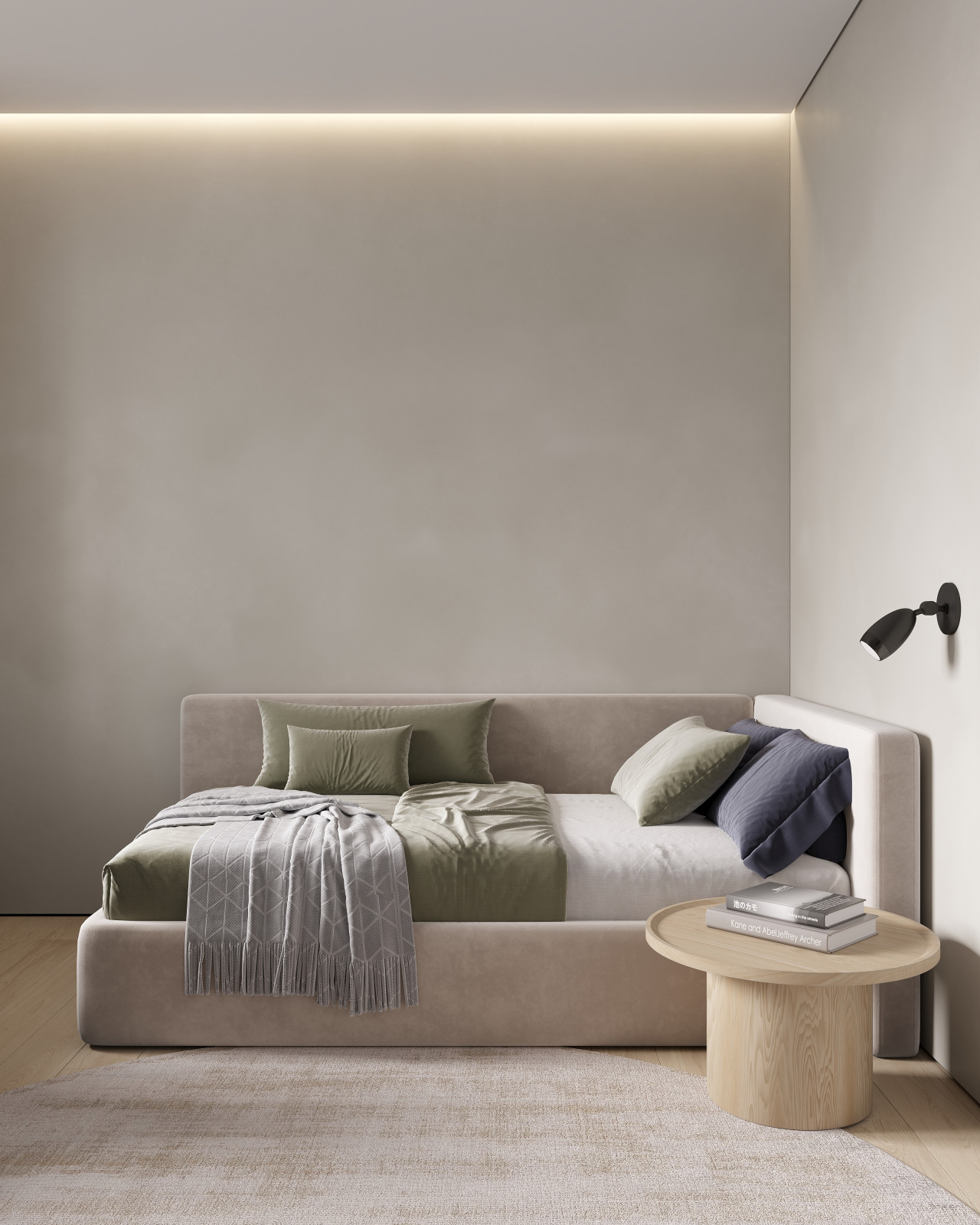 ЖК «Зенит», современный интерьер квартиры, построенный на контрастах