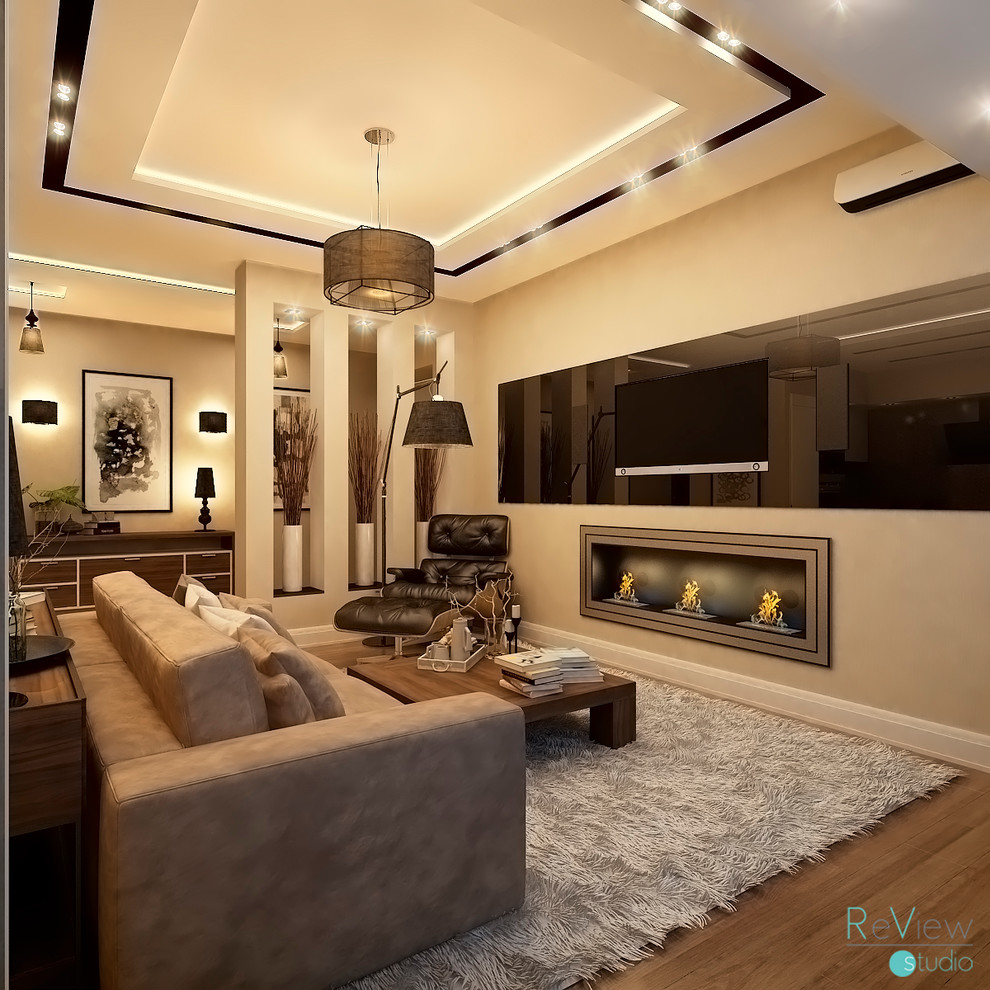 Гостиная - студия квартиры в г. Пятигорске