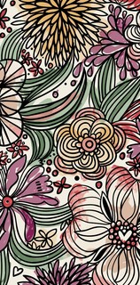 Zentangle Floral Contemporary Bath Towels By E By Design