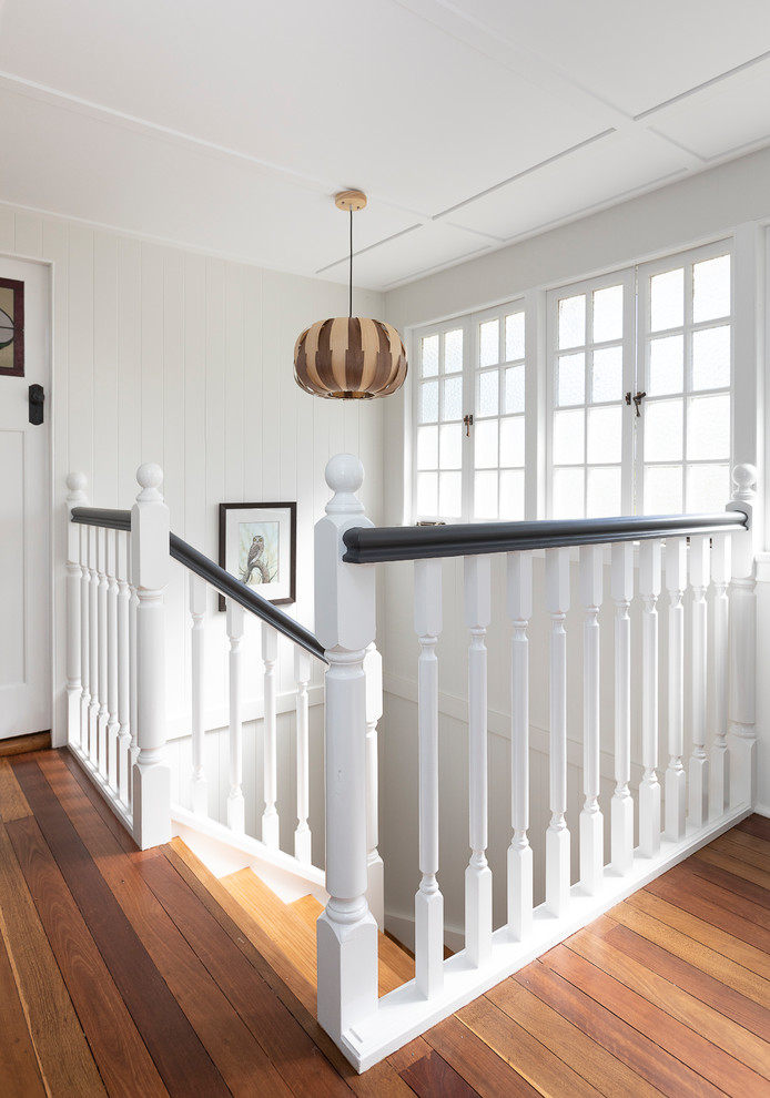 Design ideas for a traditional staircase in Brisbane.