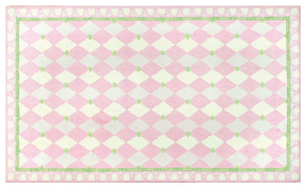 Harlequin Pink area rug