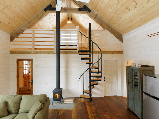 Rustic Wood Cabin rustik-vardagsrum