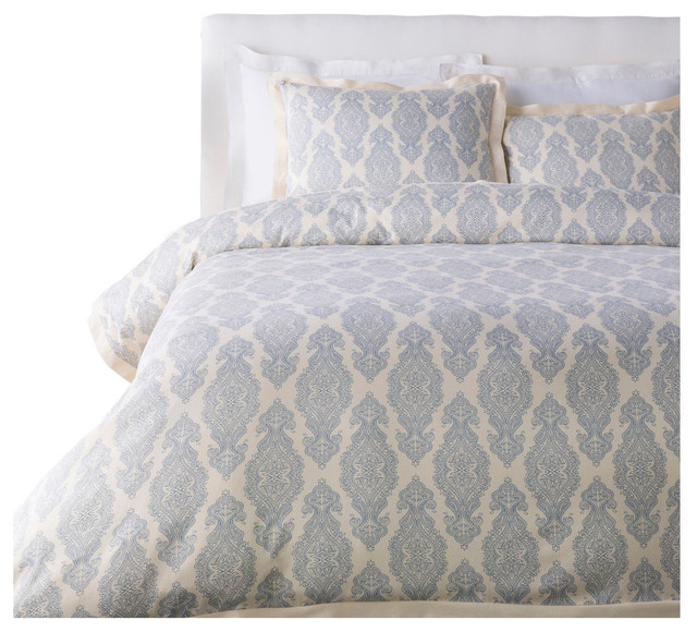 Alia Duvet Set Dark Blue Ivory Mediterranean Covers And Alia Duvet Set Dark Blue Ivory