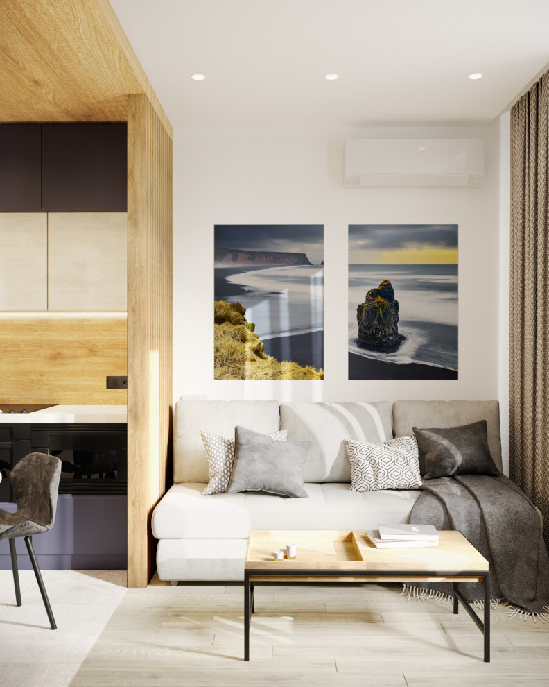 Кухня-гостиная в евро-двушке