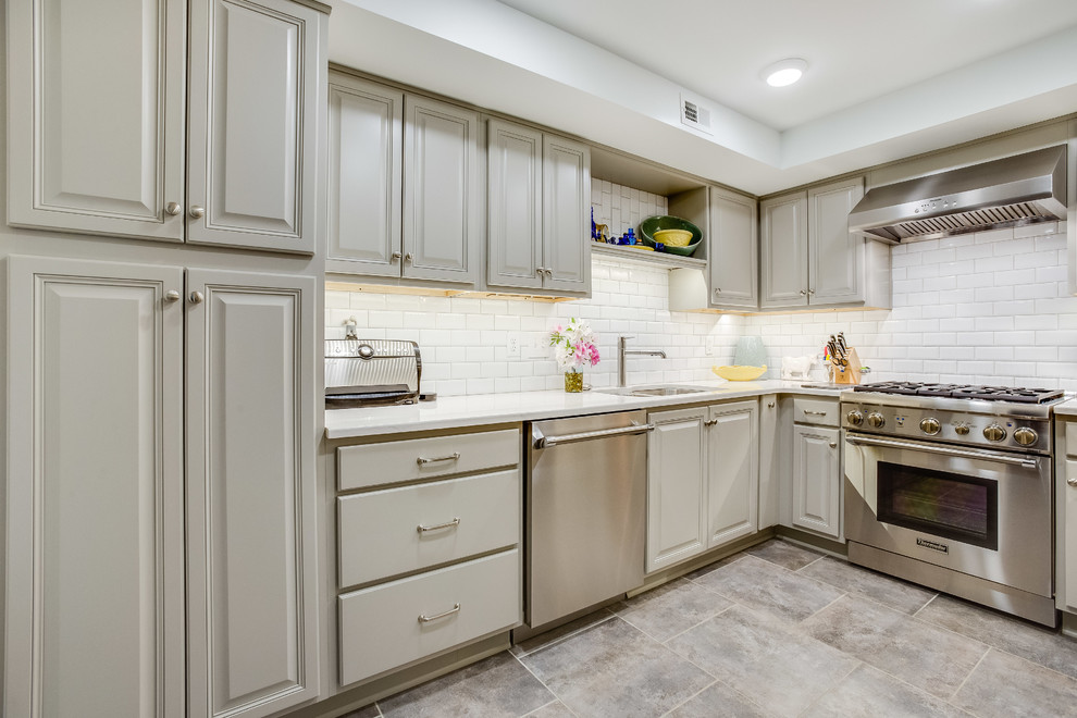 Highland Park Condo Kitchen and Bath - Transitional ...