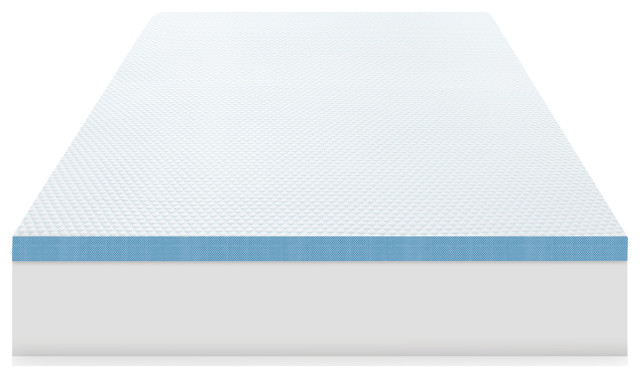 3 Elite Cooling Gel Infused Memory Foam Mattress Topper Mattress Toppers And Pads By Soft Tex International Houzz