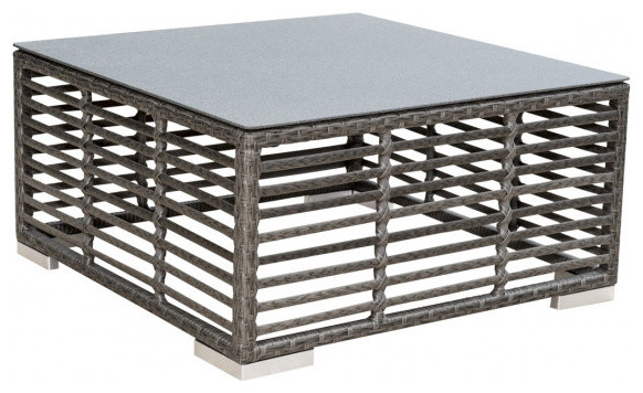 Panama Jack Graphite Square Coffee Table With Gl