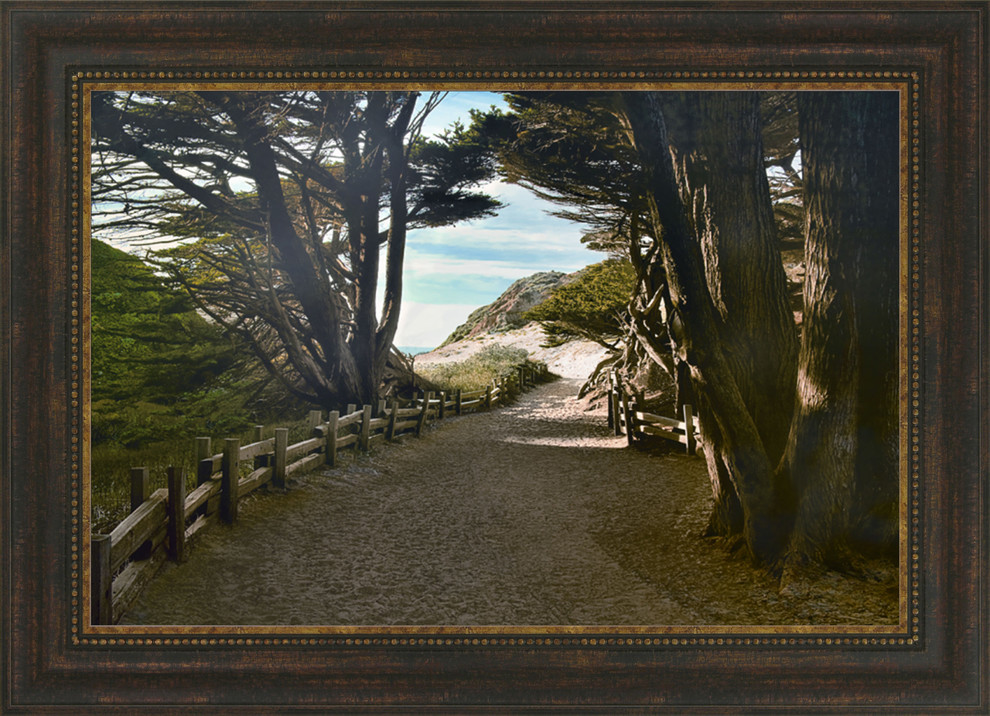 "Big Sur" By Michael Cahill, Framed Wall Art, Ready to Hang