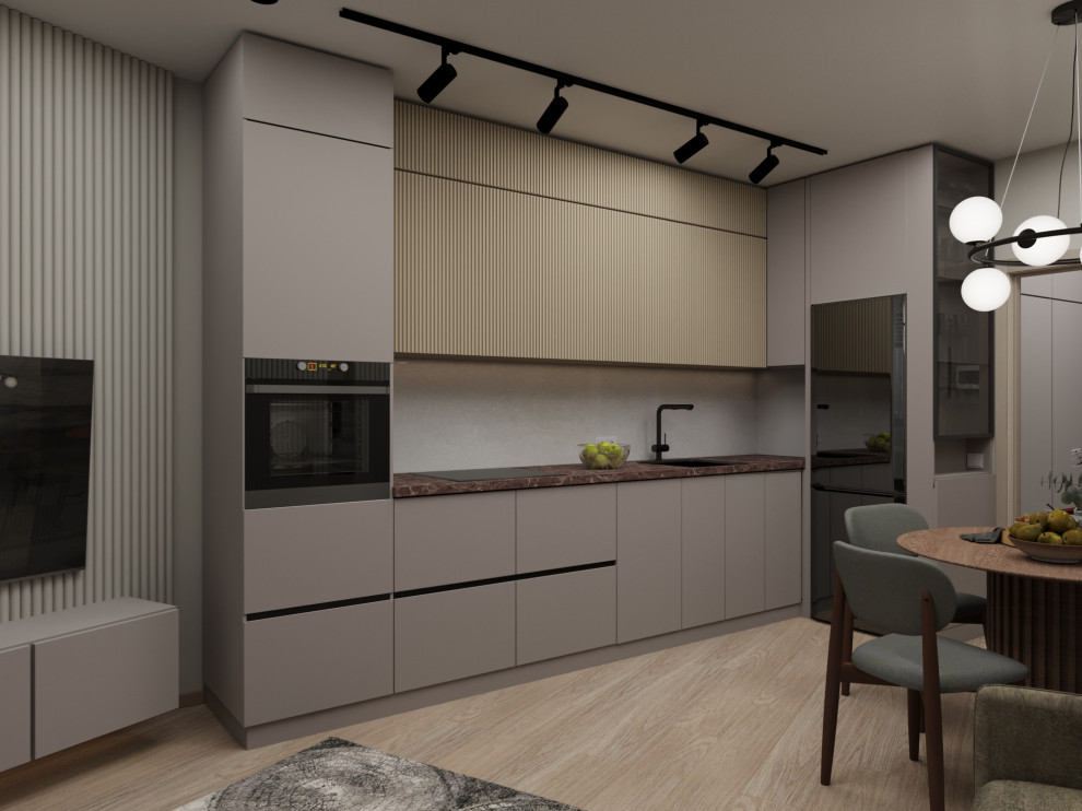 Визуализация дизайн проекта квартиры для студента