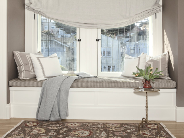 pacific heights window seat - traditional - bedroom - san francisco