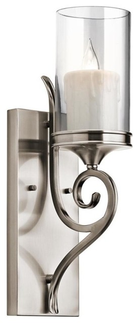 Lara Classic Pewter Wall Sconce