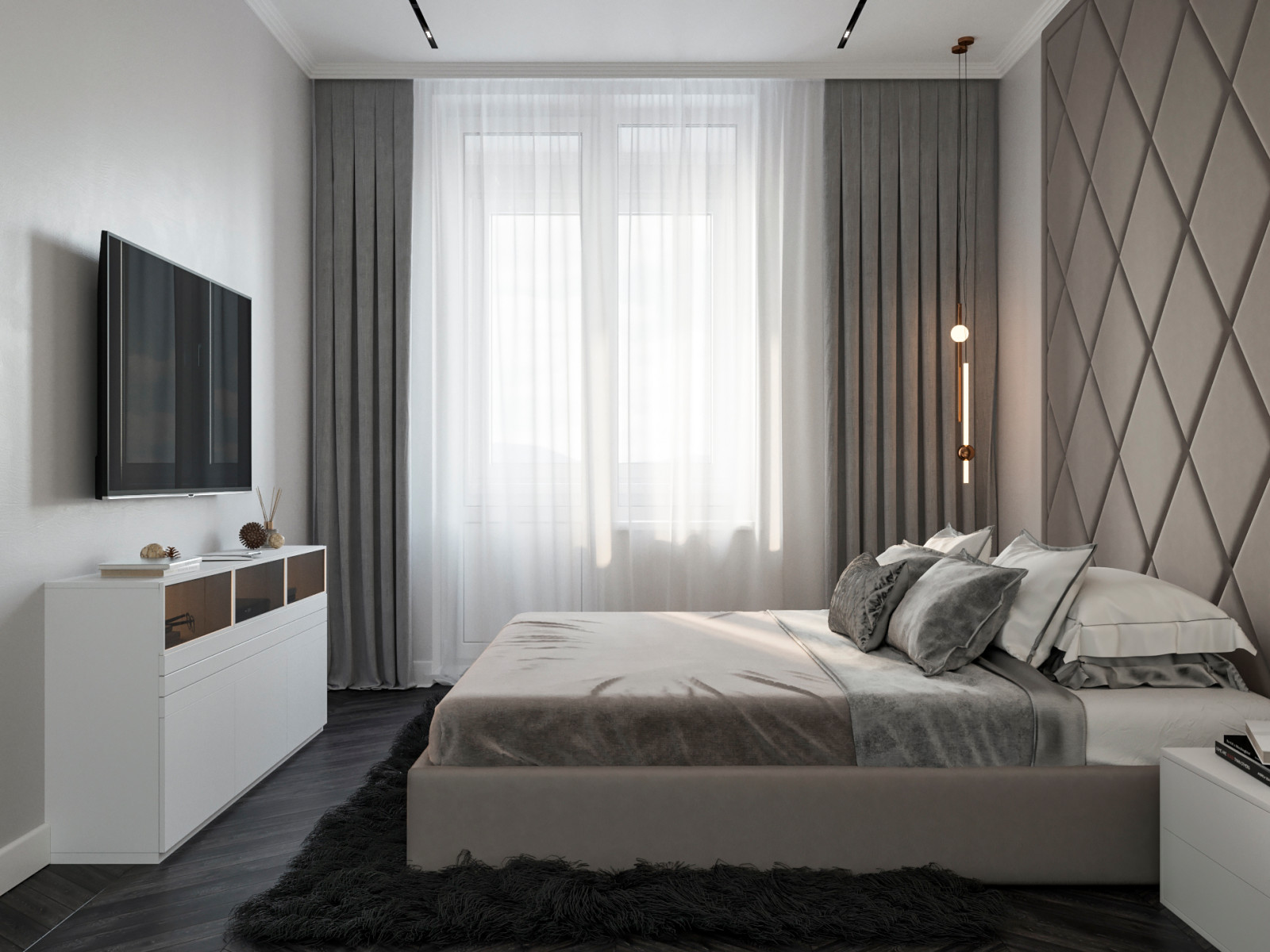 Квартира в нейтральных тонах в ЖК Царская площадь