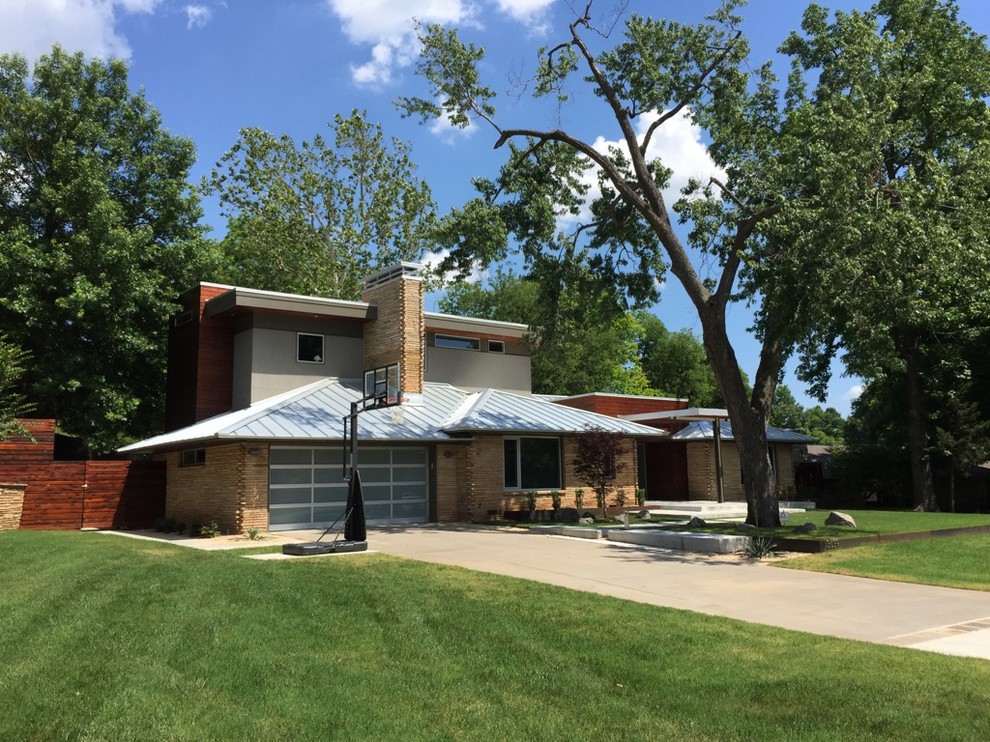 Example of a large attached two-car garage design
