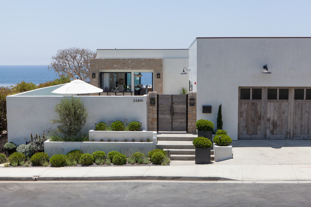 This is an example of a modern exterior in Orange County.