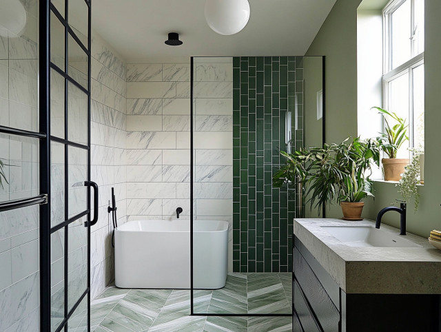 Timeless retreat in Hackney contemporary-bathroom
