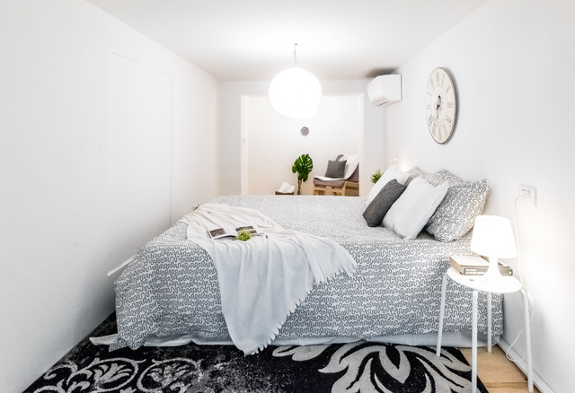 Grey Loft scandinavian-bedroom