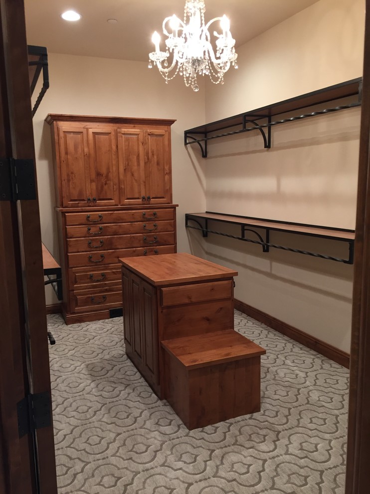 Walkin closet knotty alder Transitional Albuquerque by Edgewater Woodcraft Houzz