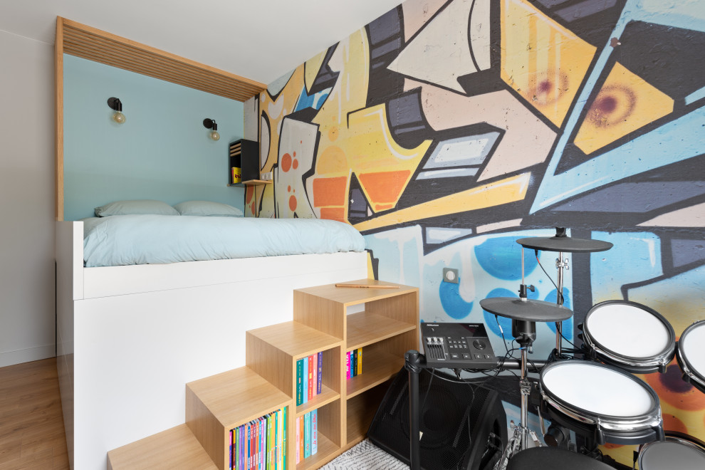 Inspiration for a modern kids' bedroom in Nantes.
