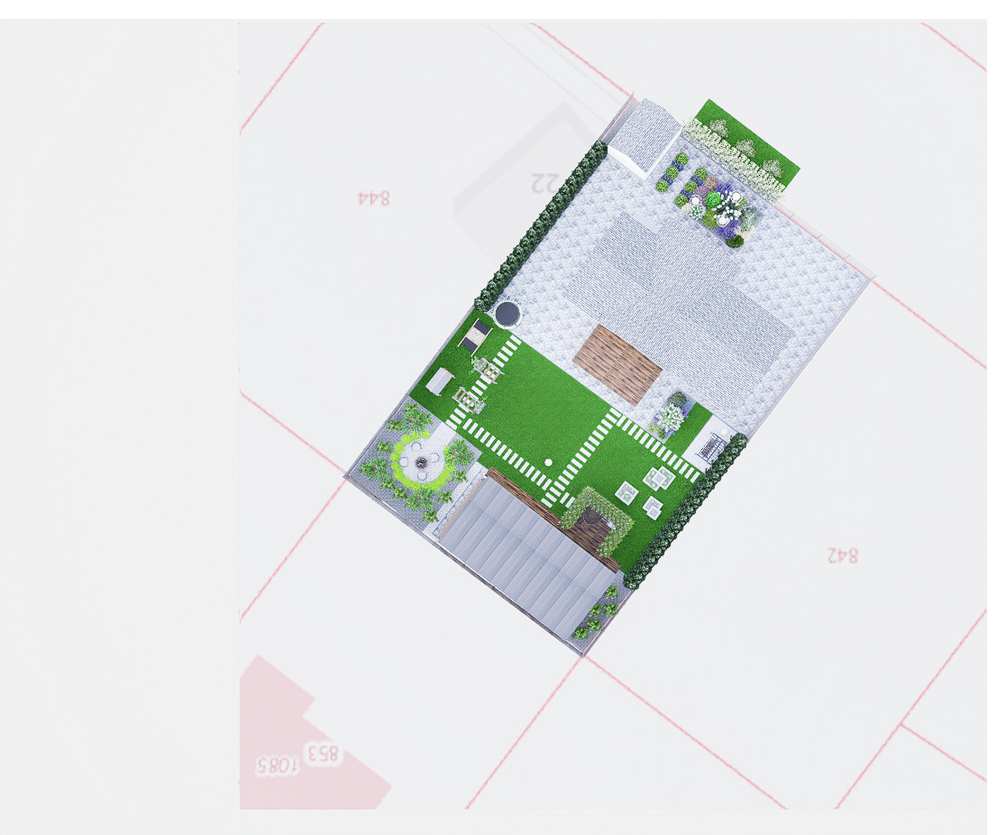 Дизайн участка 6 соток в современном стиле