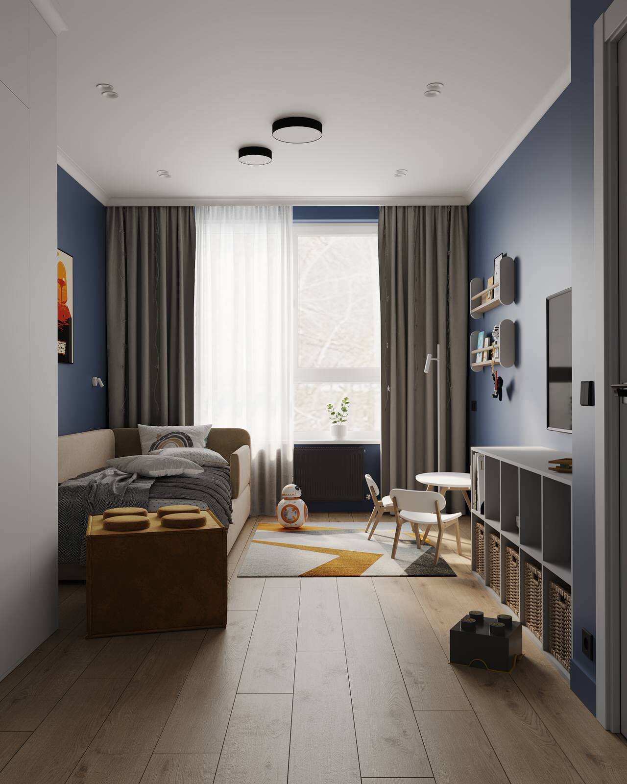 Детская (Четырехкомнатная квартира в ЖК "Илмари", Пенза)