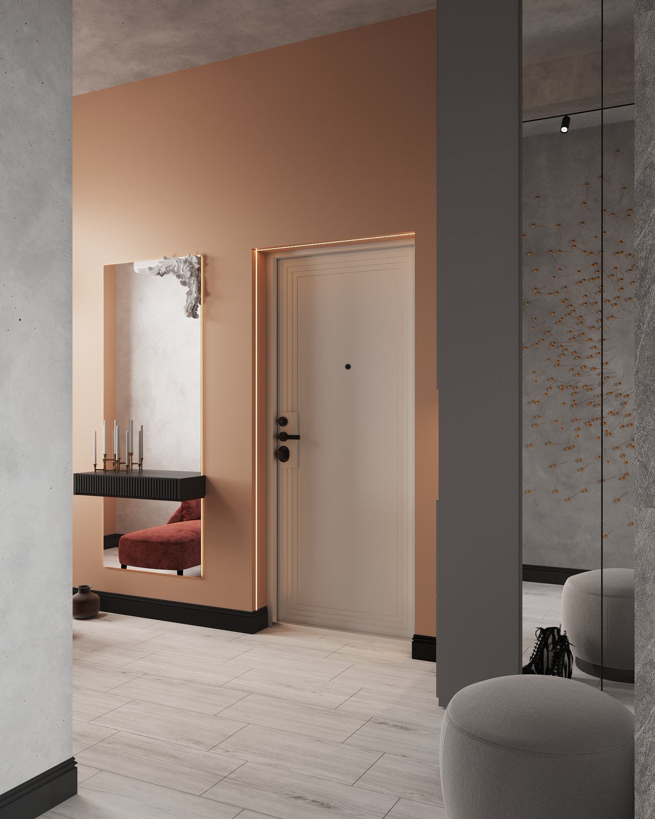 Дизайн сталинки г. Хабаровск, 55,5кв.м