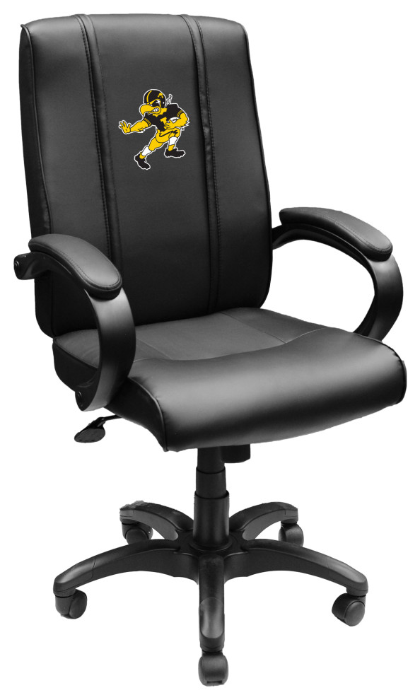 Iowa Hawkeyes Football Herky Executive Desk Chair Black
