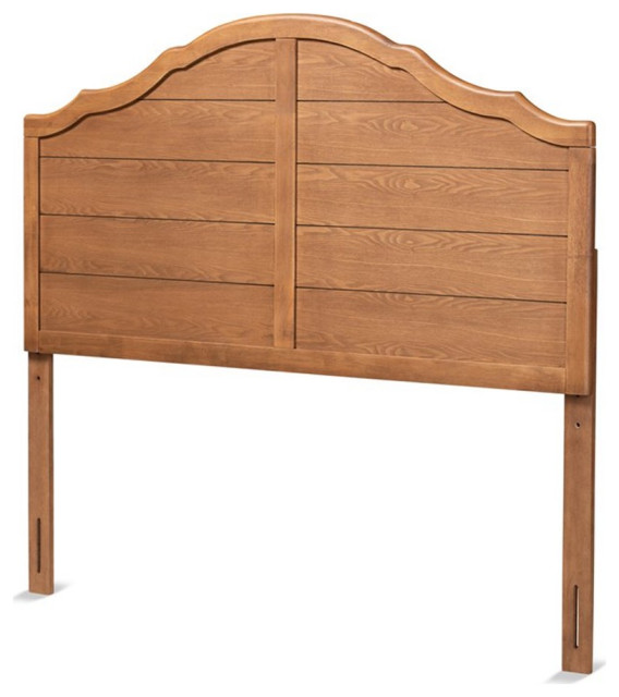 Bowery Hill Modern Wood Vintage King Size Headboard in Ash Walnut