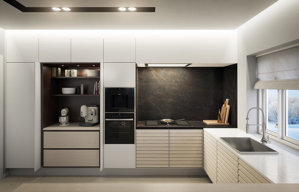 Design ideas for a modern kitchen in Esbjerg.