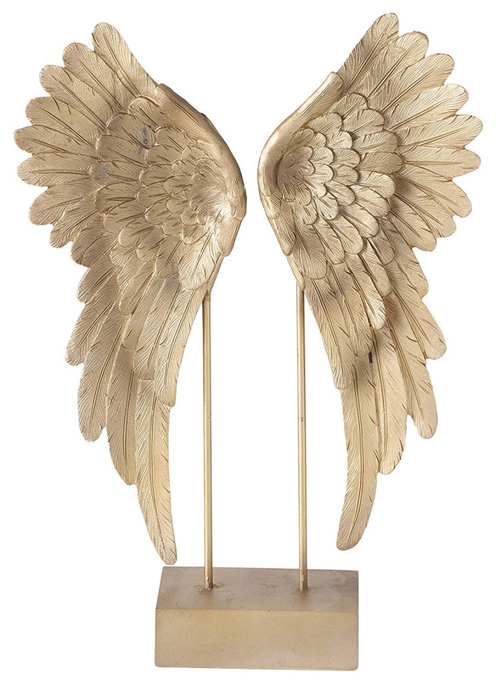 Home Collection Home Furniture Decorative Accessories Ornaments Sculptures Pair of 2 Angel Shaped Statues 